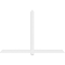 Ekena Millwork Eugene Architectural Grade PVC Gable Bracket, 84"W x 56"H x 2"D x 4"F, 16/12 Pitch GBP084X56X0204EUG00 - alternate 5